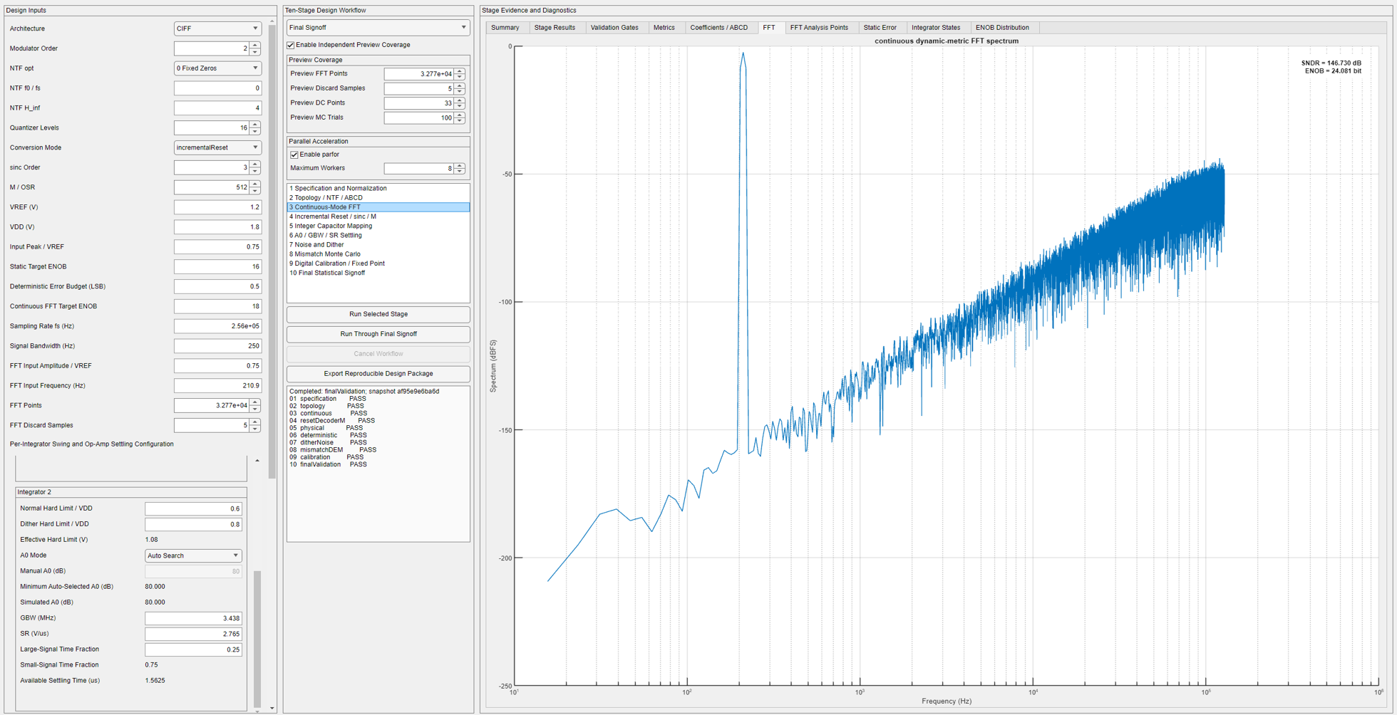MATLAB App workspace and final signoff