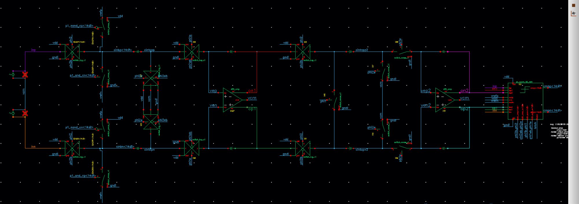 Second-order CIFF circuit-model example in Cadence